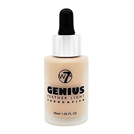 W7 Genius Feather Light Make Up Foundation, 30 ml