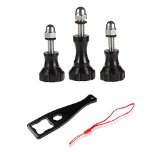 Aluminum Thumbscrew Set Screw Kit and Wrench for Gopro HD Hero4 332Black