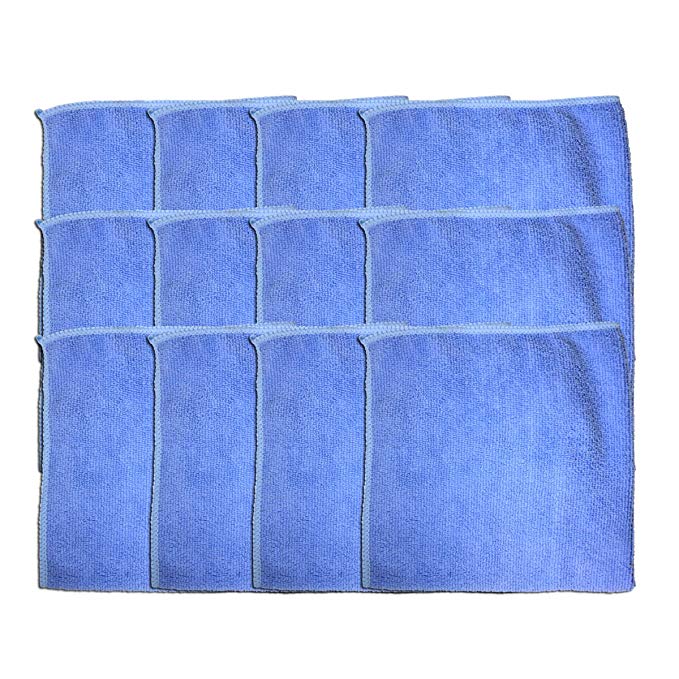 Detailer's Choice 3-512 12-Pack Microfiber Cleaning Towel - 1-Each