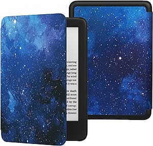 MoKo Case Fits 6" All-New Kindle (11th Generation-2022 Release), Lightweight Shell Cover with Auto Wake/Sleep for Kindle 2022 11th Gen e-Reader, Blue Starry Sky