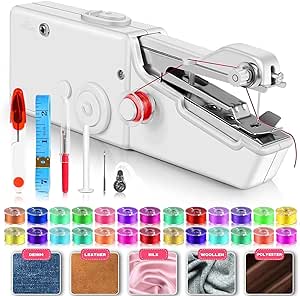 Handheld Sewing Machine with Accessory Kit, Quick Repairing and Easy Operated Mini Sewing Machine for Beginners, Portable Sewing Machine for Home, Travel and DIY