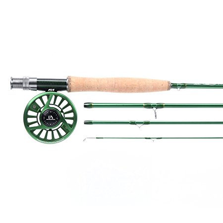 Maxcatch Premier Fly Fishing Rod and Reel Combo 9FT 4-Piece 4/5/6