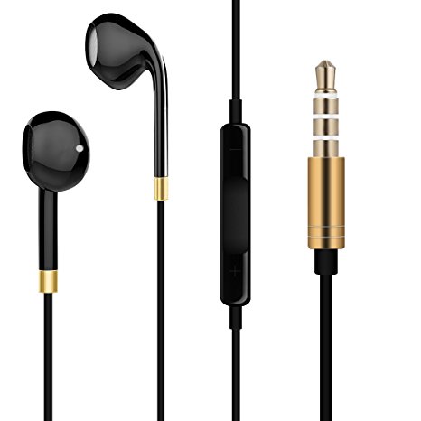 Labvon In-ear Earphones,Wired Headphones Hands-free Noise Cancelling Earbuds with Microphone and Volume Control