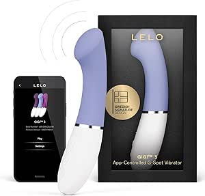 LELO Gigi 3 App-Controlled G-Spot Vibrator for Women with 8 Pleasure Settings, Female Vibrator, Sex Toy, Adult Toy, Powder Blue