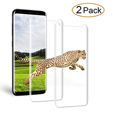 Galaxy S8 Plus Glass Screen Protector , [Case Friendly] Screen Protector HD Glass Screen Protector for Samsung Galaxy S8 Plus[2-Pack] Clear