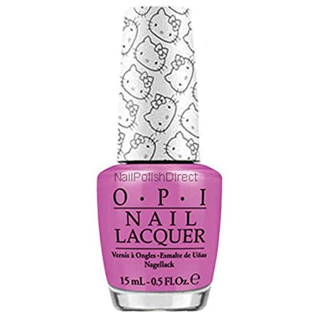 OPI Nail Polish Lacquer - Hello Kitty 2016 Collection, 0.5 Fluid Ounce (NL H87-Super Cute in Pink)