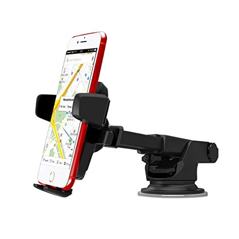 Cyber Cart Car Phone Mount,Washable Strong Sticky Gel Pad with adjustable Design Dashboard Car Phone Holder for iPhone 8/8Plus/7/7Plus/6s/6Plus/5S, Galaxy S5/S6/S7/S8, Google Nexus, LG, Huawei