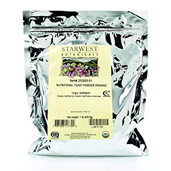 Starwest Botanicals Organic Nutritional Yeast Powder, 1 Pound