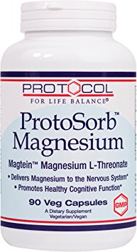 Protocol For Life Balance - ProtoSorb Magnesium - Supports Nervous System and Healthy Cognitive Function - 90 Veg Capsules