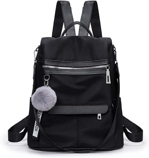 Alovhad Nylon Anti-theft Backpack Purse For Women Fashion Ladies Travel Daypack Rucksack Shoulder Handbag Tote