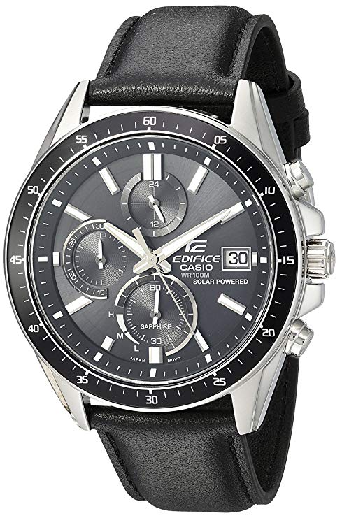 Casio Men's Edifice Stainless Steel Quartz Watch with Resin Strap, Black, 21.35 (Model: EFS-S510L-1AVUEF)