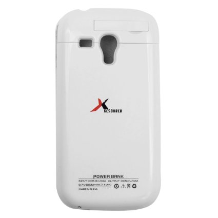 XCSource 2000mah External Battery Case STAND Charger for Samsung Galaxy S3 Mini GT-i8190 White BC161W