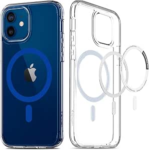 Spigen Ultra Hybrid Mag Works with Apple iPhone 12 / iPhone 12 Pro Case (2020) Compatible with Magsafe - Blue