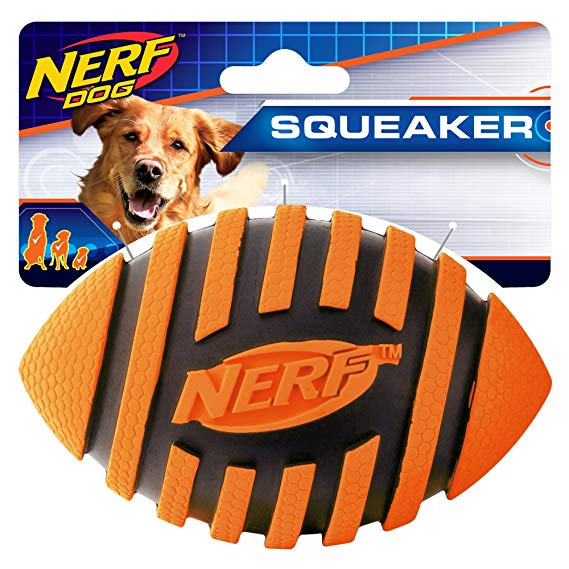 Nerf Dog Spiral Squeak Football