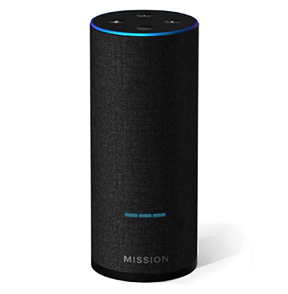 Mission Shell Battery Base for Amazon Echo 2nd Generation (Make your Echo Portable) (Charcoal Fabric)