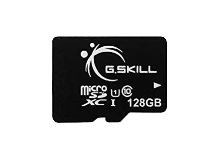 128GB G.Skill microSDXC CL10 UHS-1 Memory Card with SD Adapter