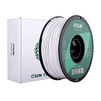 eSUN ABS  Filament 1.75mm, 3D Printer Filament ABS Plus, Dimensional Accuracy  /- 0.05mm, 1KG Spool (2.2 LBS) 3D Printing Filament for 3D Printers, Cold White