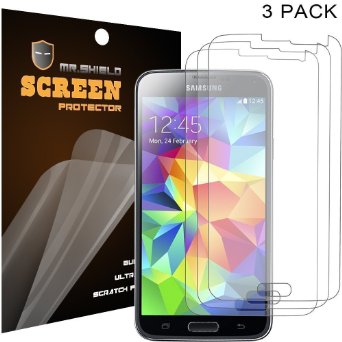 Mr Shield For Samsung Galaxy S5 Screen Protector [3-PACK] [Anti-Glare] with Lifetime Replacement Warranty