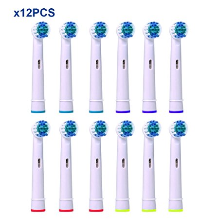 Oral B Compatible Toothbrush Replacement Heads, YaFex Soft Bristle Brush Heads Refill for Oral-B Braun 12 Pack