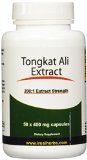 Tongkat Ali Extract 2001 Extract Strength - 400mg x 50 Capsules - All Natural Testosterone Boosters Supplement