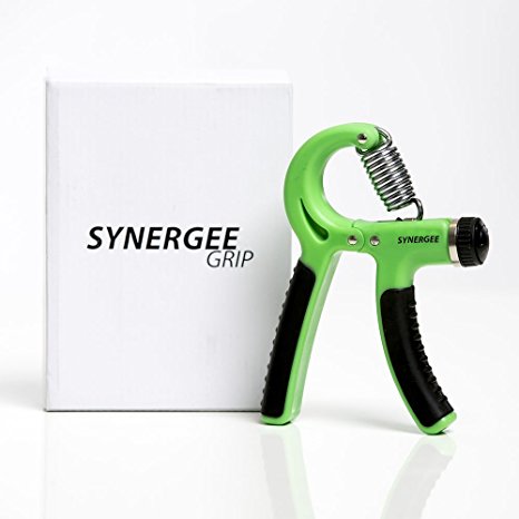 Synergee Hand Gripper - Best Hand Exerciser Grip Strengthener Adjustable Resistance Range 22 to 88 Lbs