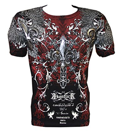 Konflic NWT Men's Rock Star Graphic MMA Muscle T-shirt