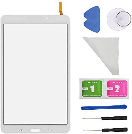 White Digitizer Touch Screen for Samsung Galaxy Tab 4 8.0 T330 T331 T332 T335 T337A T337T T337V (No Earpiece Hole) WiFi Version with Tools