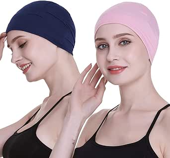 FocusCare Bamboo Sleep Cap for Hair Loss Home Head Cover for Chemo Women