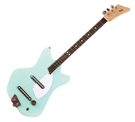 Loog Electric Guitar 3-String Solid-Body Electric Guitar, Green