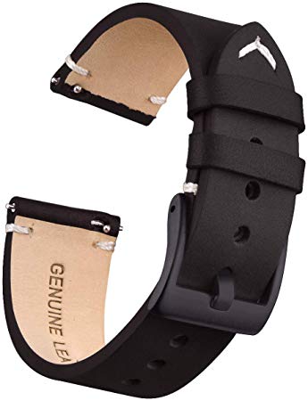 Ritche Quick Release Leather Watch Bands 18mm 20mm 22mm Genuine Leather Watch Strap for Men Women