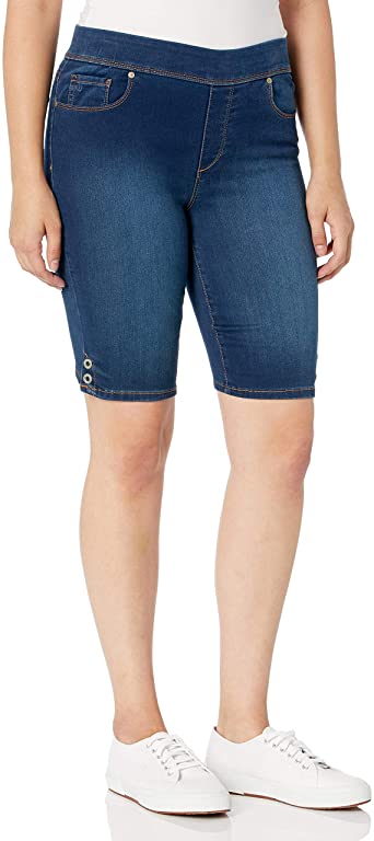 Gloria Vanderbilt Women's Plus Size Avery Pull on Bermuda Short