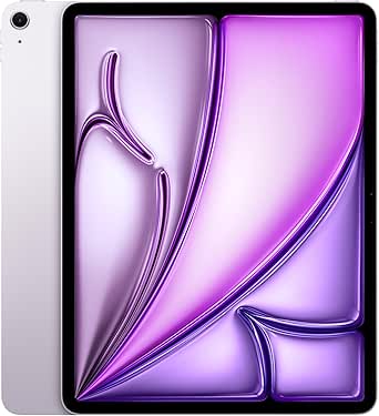 Apple iPad Air 13-inch (M2): Liquid Retina display, 512GB, Landscape 12MP Front Camera/12MP Back Camera, Wi-Fi 6E, Touch ID, All-Day Battery Life — Purple