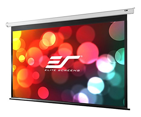 Elite Screens VMAX2, 92-inch 16:9, Wall Ceiling Electric Motorized Drop Down HD Projection Projector Screen, VMAX92XWH2