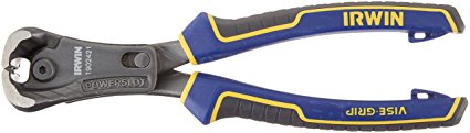 Irwin Tools VISE-GRIP Max-Leverage Pliers with PowerSlot, End-Cutting, 8-Inch (1902421)