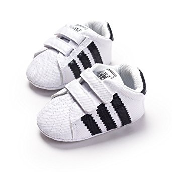 LIVEBOX Newborn Baby Boys' Premium Soft Sole Infant Prewalker Toddler Sneaker Shoes