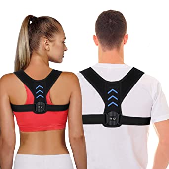 Posture Corrector for Men and Women, 2021 Designed Updated Adjustable Upper Back Brace for Clavicle Support and Providing Pain Relief from Neck, Back and Shoulder(Universal) (style2)
