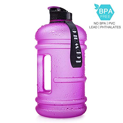 Dishwasher Safe New Material Tritan Plastic Hot Cold Water Jug Container Big Capacity 2.2L 75oz Half Gallon 1.3L 44oz 550ml Large Leakproof BPA Free Water Bottle for Fitness Camping Bicycle Gym