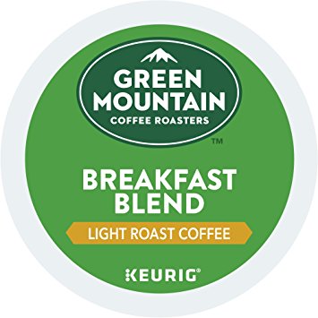 Green Mountain Coffee Roasters Breakfast Blend, Keurig Single-Serve K-Cup Pods, Light Roast Coffee, 96 Count