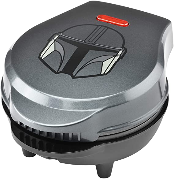 Star Wars LSW-46M The Mandalorian 4" Mini Waffle Maker, 4", Silver