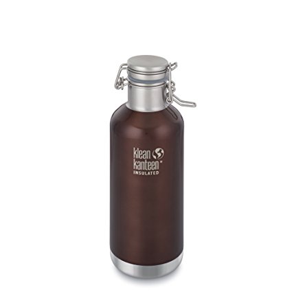 Klean Kanteen Double Wall Vacuum Insulated Stainless Steel Growler with Leak Proof Stainless Steel Swing Lok Cap - 32oz