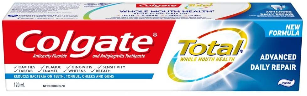 Colgate Total Daily Repair Toothpaste, 120 mL