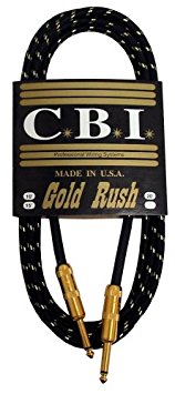CBI Gold Rush Guitar Instrument Cable - 25 Foot