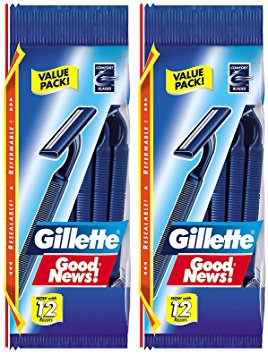 Gillette GoodNews! Sensor2 Regular Disposable Razors - 12 ct - 2 pk