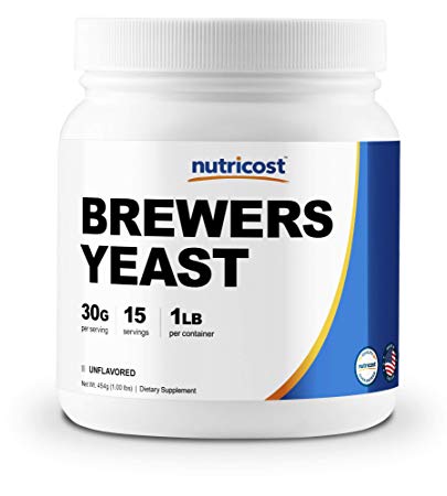 Nutricost Brewer’s Yeast 1LB (16oz) - 30 Grams per Serving, High Quality - Non-GMO, Made in The USA