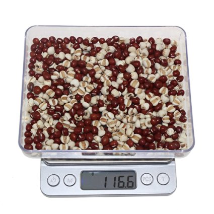 Kitchen Food Scale - Dealight 2000g /0.01oz Digital Pocket Scale with Backlit LCD display