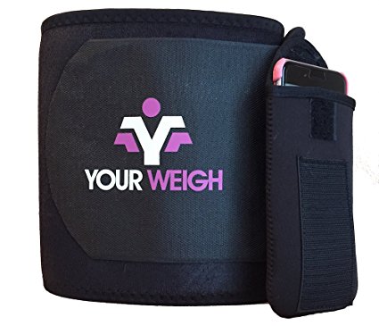 Quality Waist Trainer By Your Weigh – Abs Exercise Workout Equipment For Weight Loss, Sized To Fit S-XL With Detachable Pocket