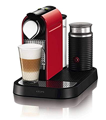 Nespresso Citiz and Milk Coffee Machine Fire Engine, Red by Krups