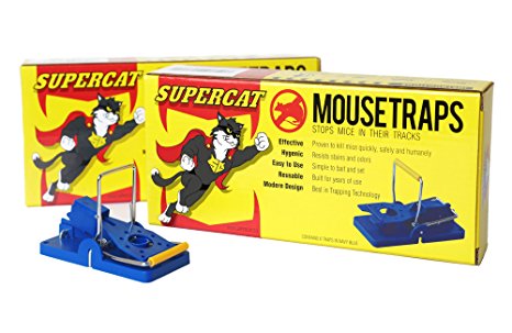 Mousetraps by SUPERCAT Box of 6 Traps (Navy Blue)