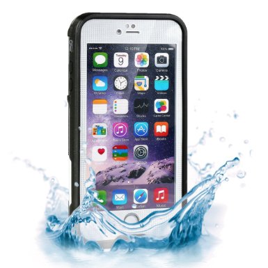 Ruky Water Resistant Best iPhone 6S Plus Waterproof Case for iPhone 6/6S Plus 5.5 Inches,Underwater Shockproof Snowproof Dirtpoof Protection Case - (White)