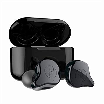okcsc E12 Wireless Earphones,Bluetooth 5.0 Wireless Earbuds True Wireless Headphones With 750mAh Charging Case,in-Ear Headset Built in Mic,Auto Paring,Deep Bass Stereo Sound(Black)